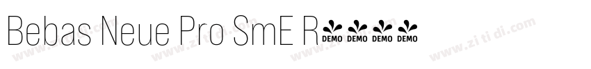Bebas Neue Pro SmE R字体转换